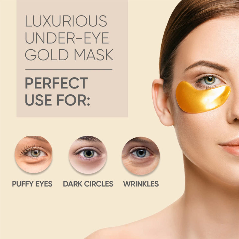 24K Gold Eye Mask for puffy eye dark circles wrinkles