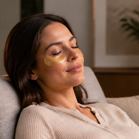 Relief Cap and 20 pairs 24K Gold Eye Mask Patch